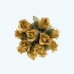 2.5" Diameter Poly Roses 12X12 | Gold